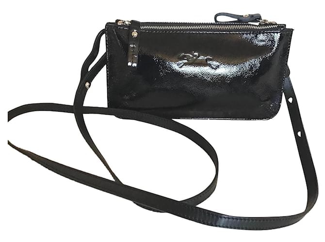 Longchamp Crossbody - Messenger bag Black Leather