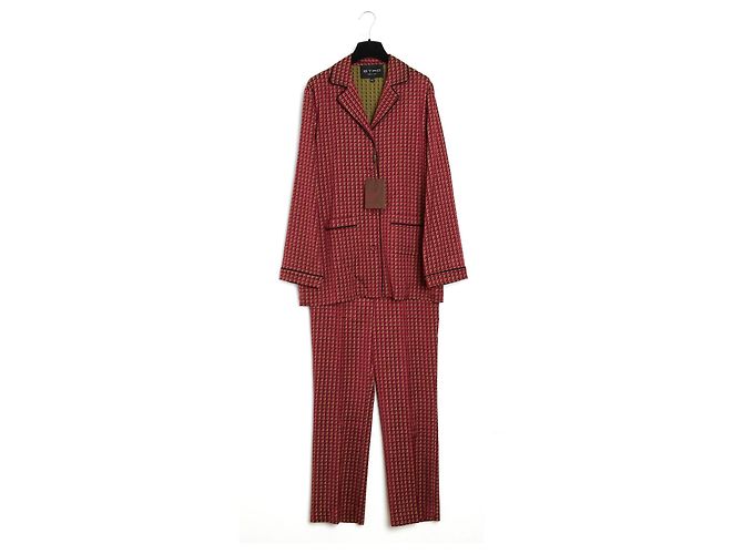 Etro completo pigiama rosso38/40 new
