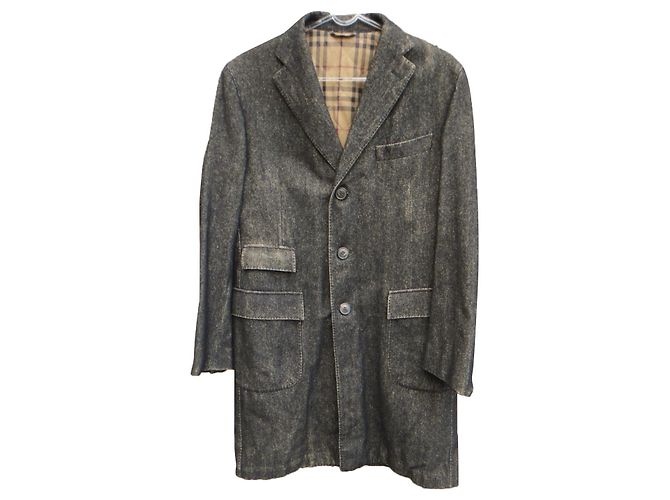 Burberry coat size 48 Grey