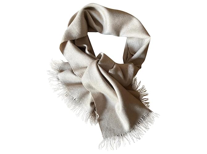 Autre Marque sciarpa 100% Cashmere beige 125 X 28,5 cm Cachemire  ref.445338
