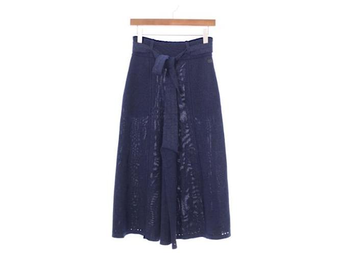 [Usado] Pantalones Chanel Azul marino Rayo  ref.445551