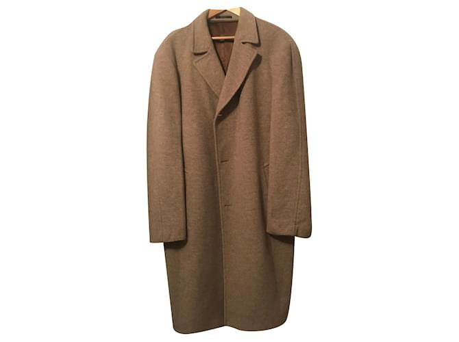 Kenzo Men Coats Outerwear Beige Wool  ref.445669
