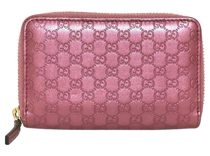 Gucci Guccissima Pink Leather  ref.445801