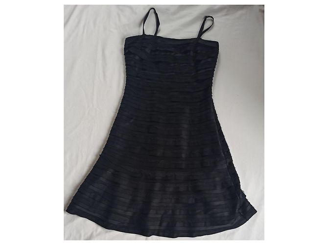 Trägerloses Kleid in Schwarz von Bcbg Max Azria Seide und Polyester