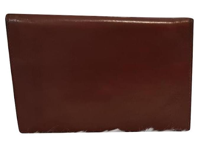 Hermès Purses, wallets, cases Brown Leather  ref.445896