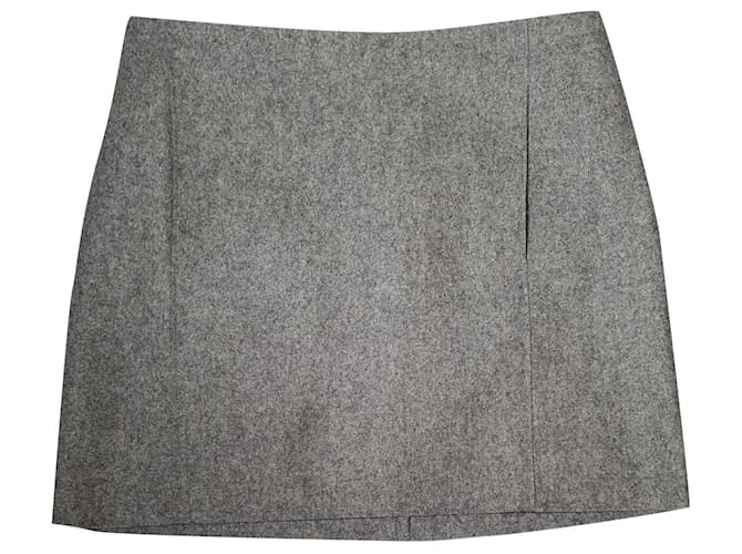 Cos Skirts Grey Wood Polyamide  ref.445899