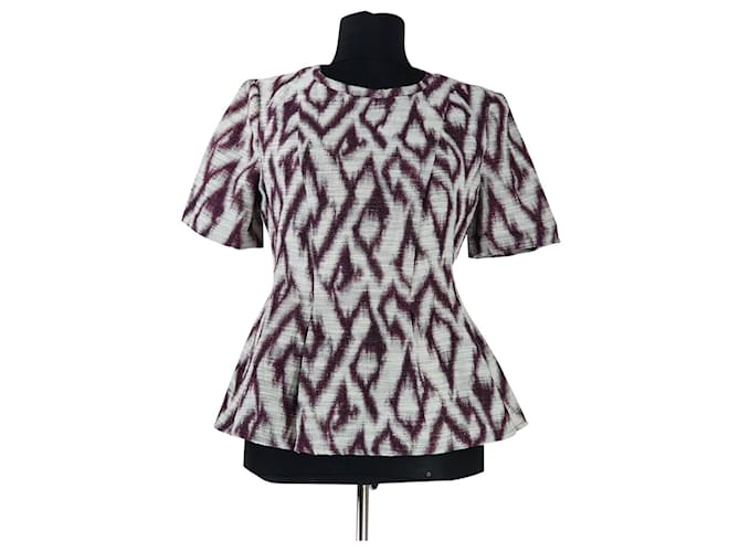 Top Ba&Sh Viola Scuro Cotone Multicolore