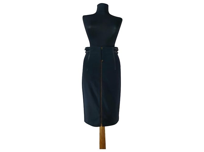 Falda Sportmax negra de algodón Negro