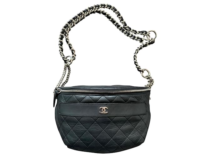 Chanel Timeless Classique bag Black Leather  ref.446488