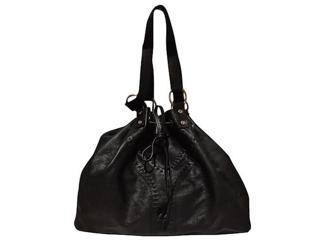 Yves Saint Laurent Handbags Black Leather  ref.446489