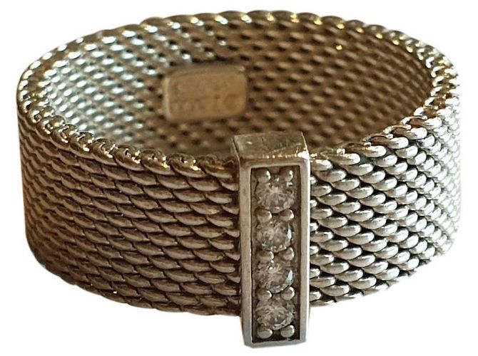 Tiffany & Co Somerset argento e diamanti