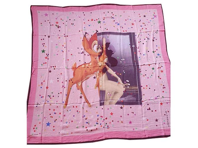 Sciarpa Givenchy Bambi in cotone multicolore 