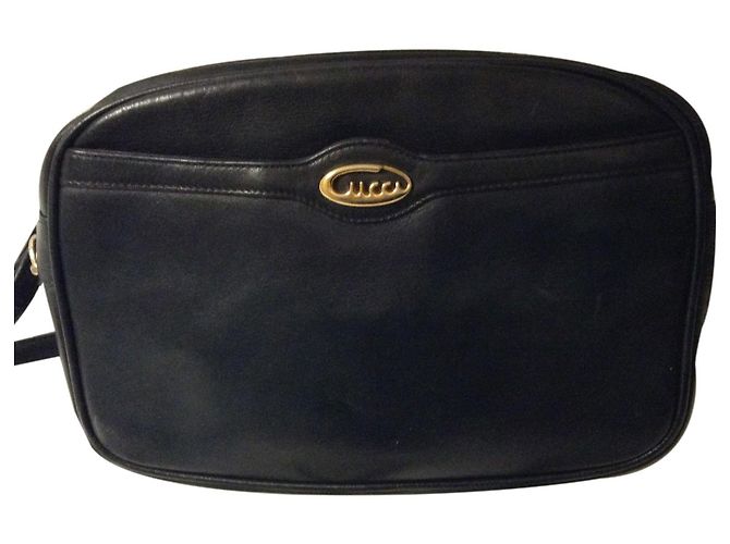 Marmont Borsa a tracolla Gucci Soho in pelle blu navy