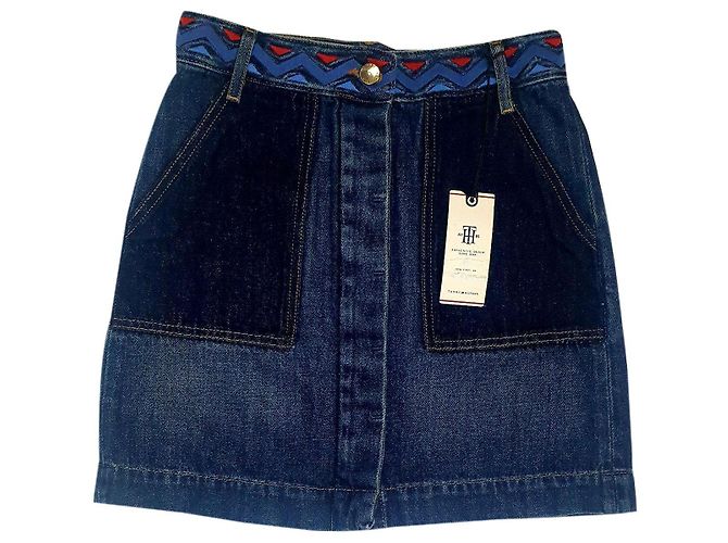 Falda Aspern Tommy Hilfiger Azul Algodón