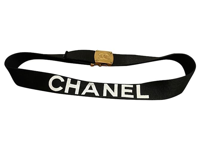 Chanel Collector 1994 Black White Gold hardware Cloth  ref.446450