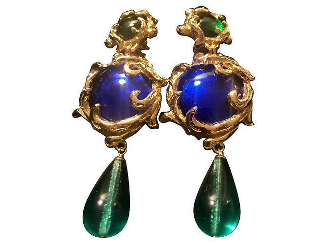 Philippe Ferrandis Boucles d'oreilles Bijouterie dorée
