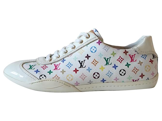 Louis Vuitton Sneakers White Multiple colors Leather ref.446803 - Joli  Closet