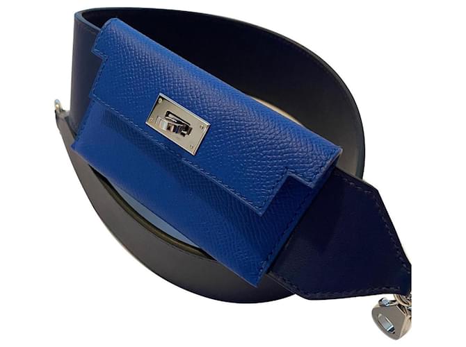 Hermès Bolsos de mano Azul oscuro  ref.446963