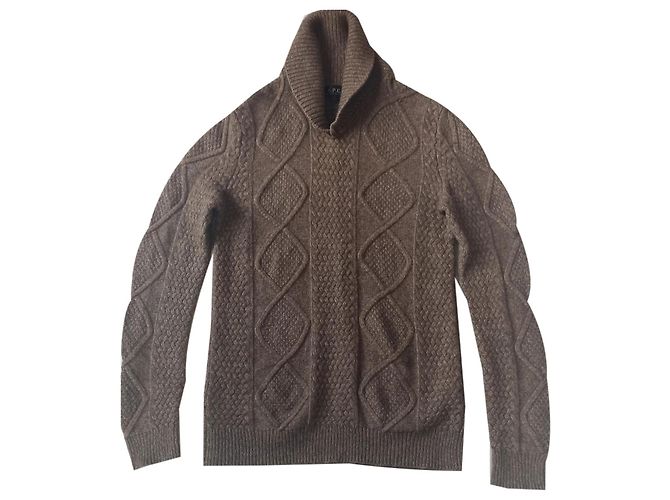 Apc beige wool and polyamide sweater