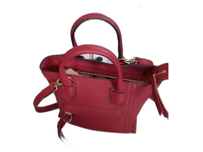 Longchamp MAILBOX Red Leather  ref.447682