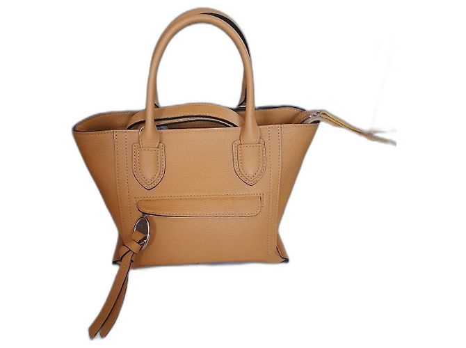 Borsa a mano Longchamp Mailbox S in pelle gialla Giallo