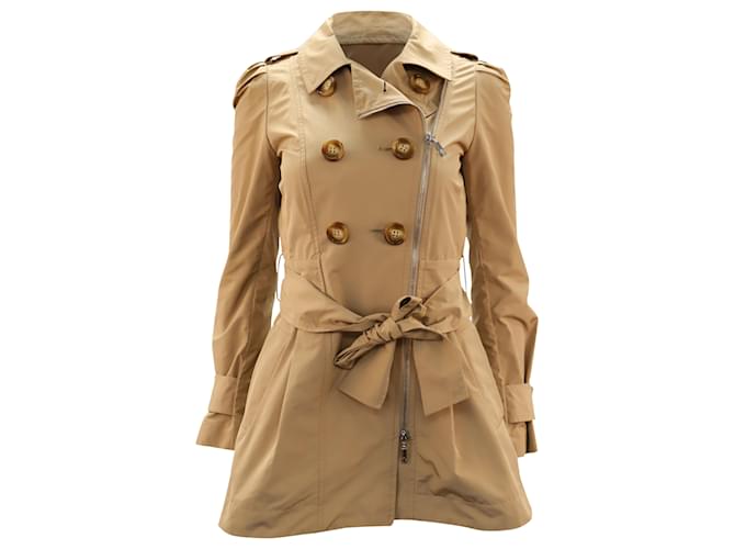 Trench Moncler in Poliestere Beige  ref.448075