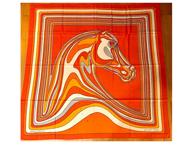 Hermès PEGASUS LANDSCAPE Multiple colors Cashmere  ref.448238