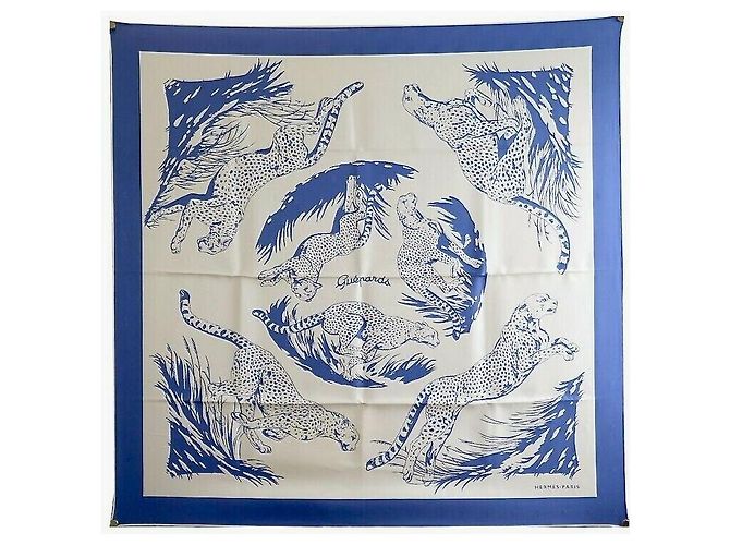 Hermès tatoo ghepardo Blu Seta