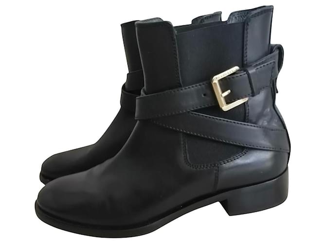 Dsquared2 Ankle Boots Black Leather  ref.448346
