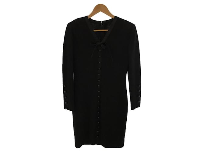 Christian Dior Dresses Black Wool  ref.448486