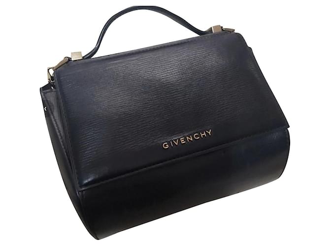 Saco caja de pandora de Givenchy Negro Cuero  ref.448982