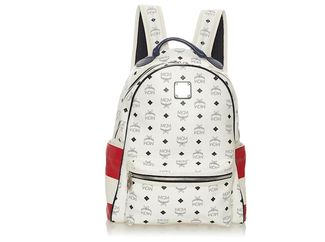 Red MCM Visetos Stark Backpack