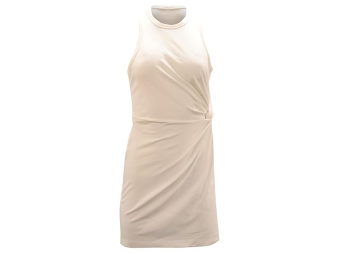 Alexander Wang alexanderwang.t Knotted Mini Dress in Ivory Cotton White Cream  ref.449273
