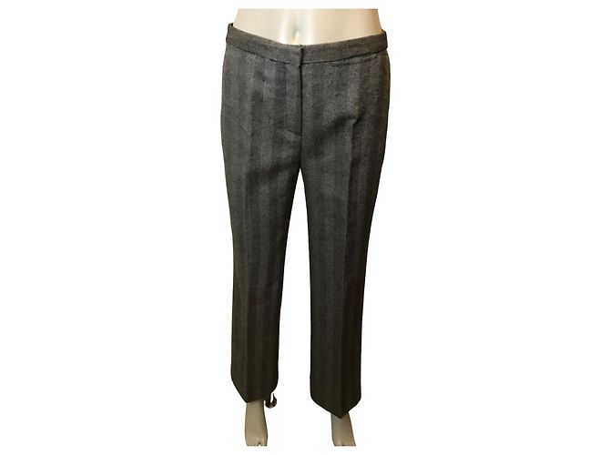 Cacharel herringbone wool trousers