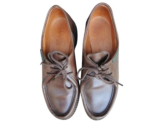 Derbies Paraboot 37 Castanho escuro Couro  ref.449365