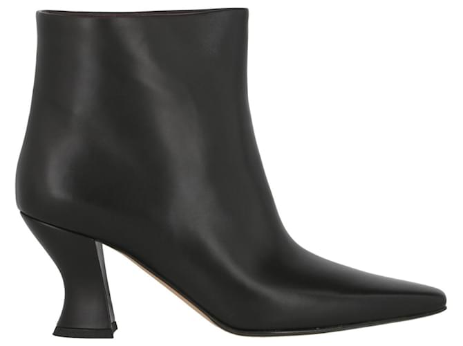 Bottega Veneta Cloud Leather Ankle Boots Black  ref.449404