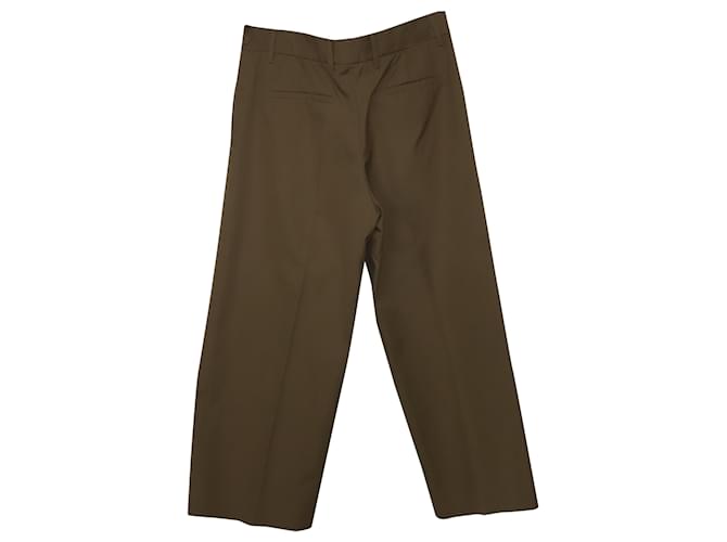 Pantalón caqui Prada de algodón marrón Castaño  ref.449468