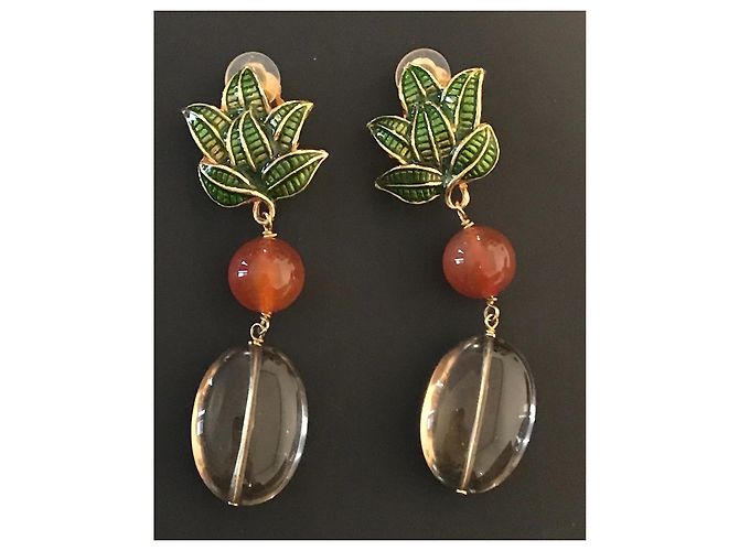 Philippe Ferrandis Boucles d'oreilles Bijouterie dorée