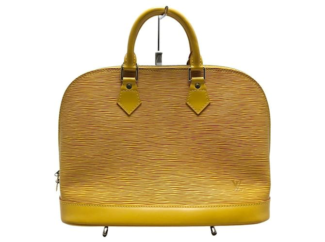Louis Vuitton Alma Yellow Leather  ref.450352