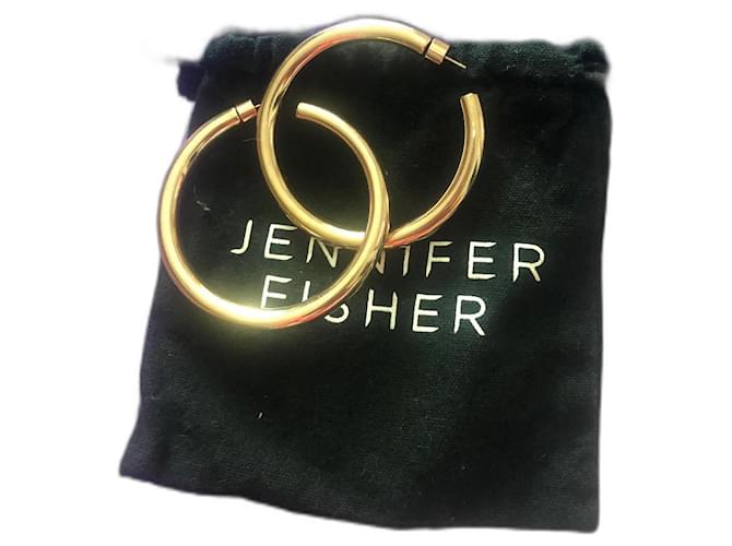 Jennifer Fisher Samira hoops Golden Gold-plated  ref.450446