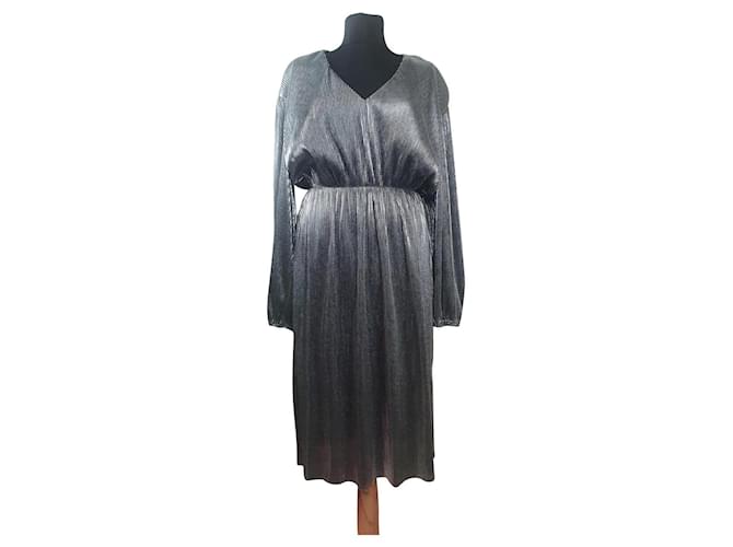 Designers Remix Dresses Silvery Polyester  ref.450657