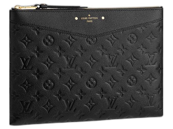 Louis Vuitton LV Pochette Daily Black Leather  ref.450683