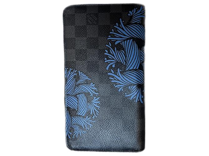 Louis Vuitton Zippy Organizer Black Cloth  ref.451155
