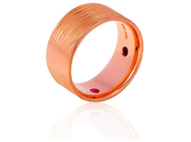Roberto Coin anello in oro con rubini