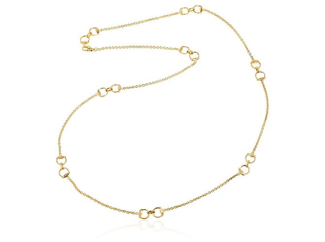Collar Roberto Coin Horse Bit Original Oro
