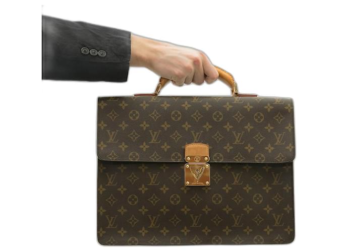 Louis Vuitton Briefcase Marrone  ref.451728