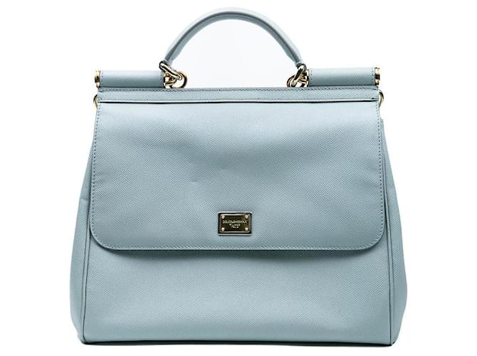 Dolce & Gabbana Sicily Bag Blue Leather ref.452234 - Joli Closet