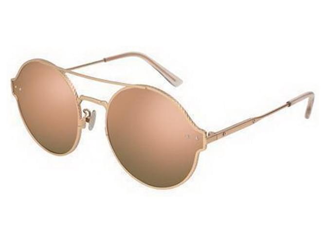 Óculos de sol Bottega Veneta GOLD modelo BV0141S Dourado Metal  ref.452425