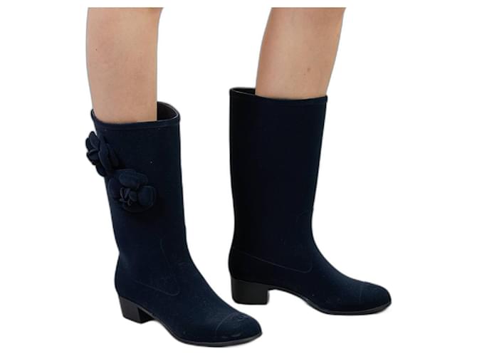 Botas Chanel Azul  ref.452427