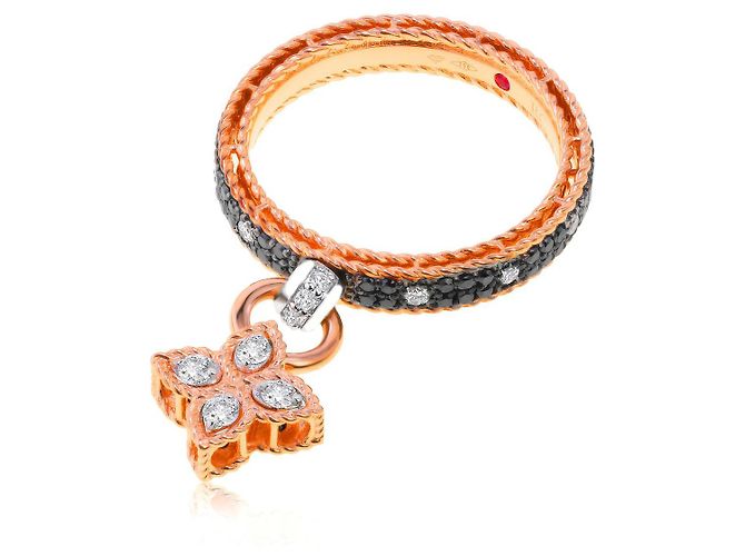 Roberto Coin Princesa Original Anillo Oro
